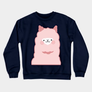 Cute Pink Llama Crewneck Sweatshirt